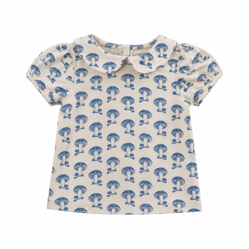 Kate Quinn Organics Peter Pan Top - Toadstool Mushroom Organic